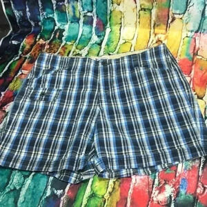 Columbia size 12 shades of blue‎ plaid shorts